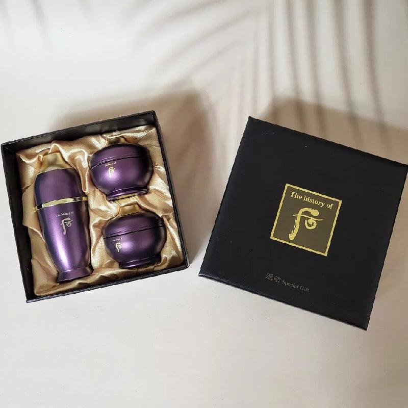 The history of Whoo Hwanyu Special Kit (Essence 7ml + Eye Cream 4ml + Cream 4ml)