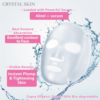 CRYSTAL MASK Hydro-Clarifying 600sec Rose Quartz SOS Intensive Moisturizing Mask 30g x 5 - LMCHING Group Limited