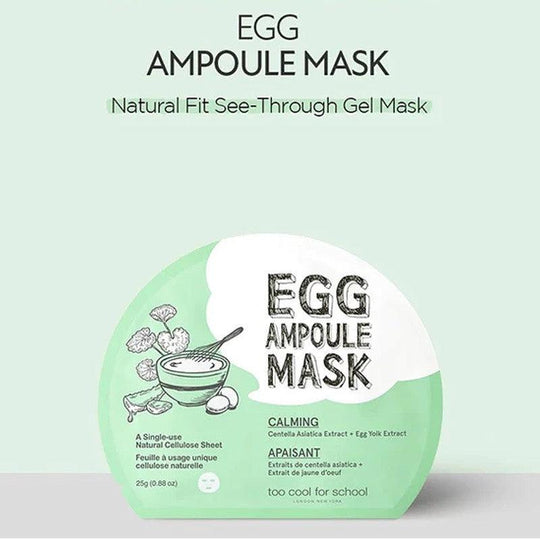 too cool for school Egg Ampoule Mask Cica 1pc - LMCHING Group Limited