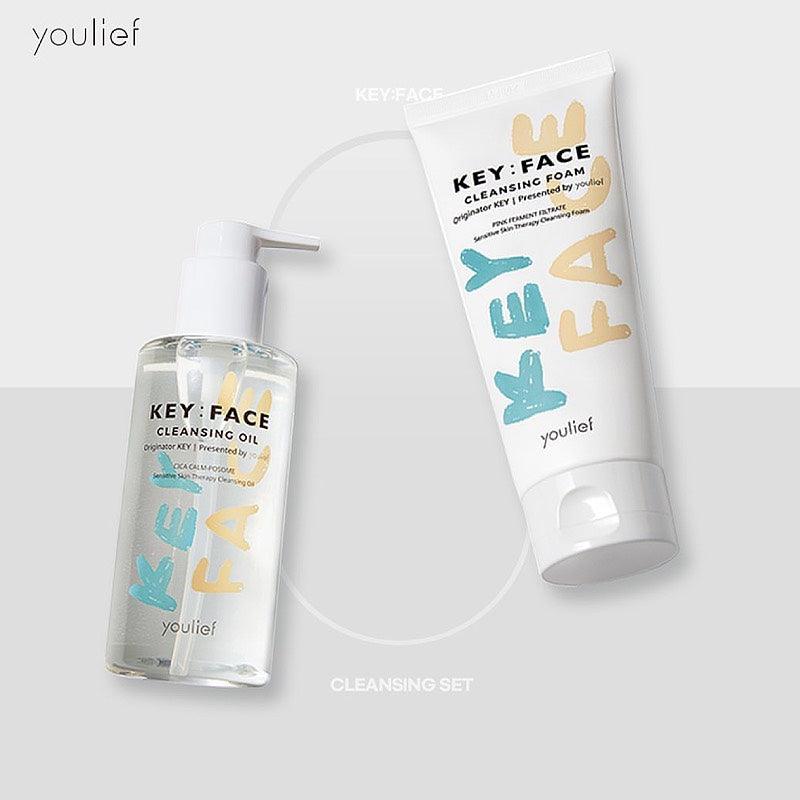 youlief KEY : FACE Cleansing Set (Cleansing Foam 150ml + Cleansing Oil 200ml)