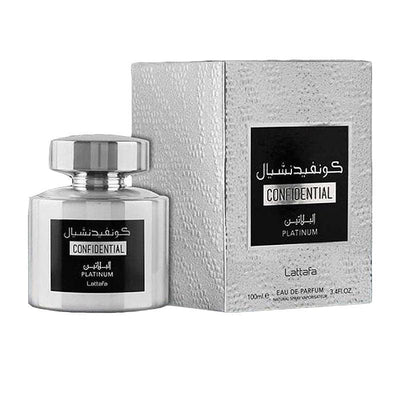 Lattafa Confidential Platinum Eau De Parfum 100 มล.