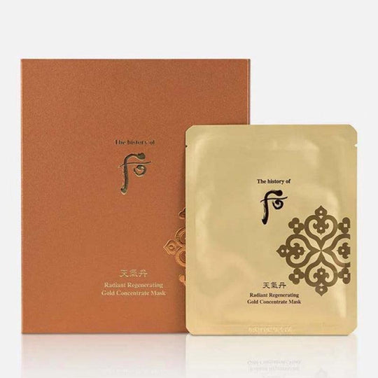 The history of Whoo Cheongidan Mascarilla iluminadora regeneradora concentrado de oro 1ud / 5uds / 10uds