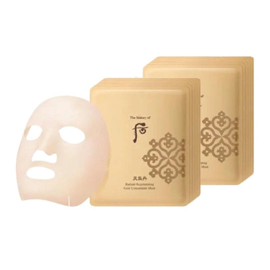 The history of Whoo Cheongidan Mascarilla iluminadora regeneradora concentrado de oro 1ud / 5uds / 10uds
