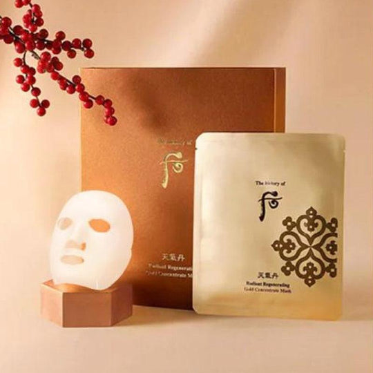 The history of Whoo Cheongidan Mascarilla iluminadora regeneradora concentrado de oro 1ud / 5uds / 10uds