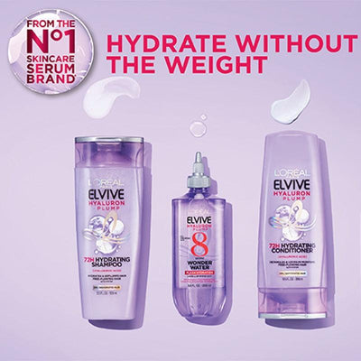 L'OREAL PARIS Elvive Hyaluron Plump 8 Second Wonder Water Conditioner 200ml - LMCHING Group Limited