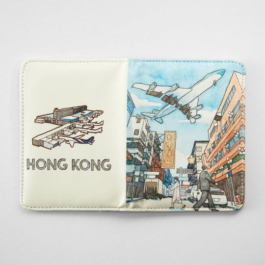 Why Not Hong Kong Hong Kong Kai Tak Plane Passport Holder 1pc - LMCHING Group Limited