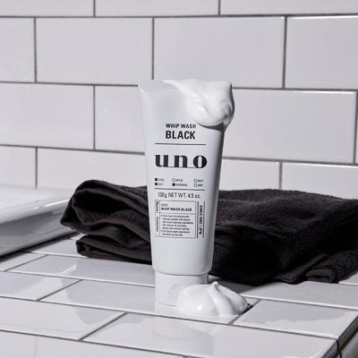 SHISEIDO UNO Activated Charcoal Oil Control Men Facial Cleanser (Black) 130g - LMCHING Group Limited