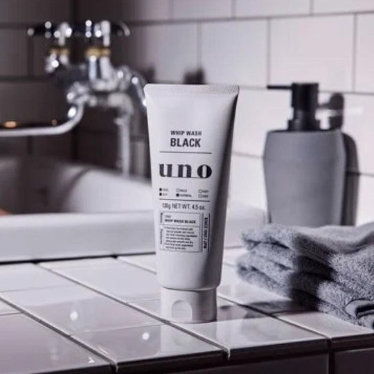 SHISEIDO UNO Activated Charcoal Oil Control Men Facial Cleanser (Black) 130g - LMCHING Group Limited