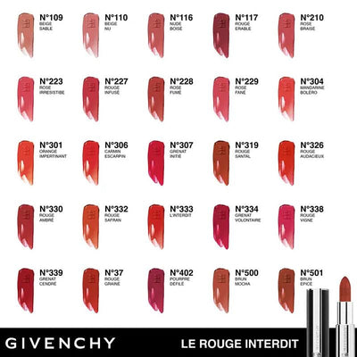 GIVENCHY Le Rouge Interdit Intense Silk Lipstick (2 Colors) 3.4g