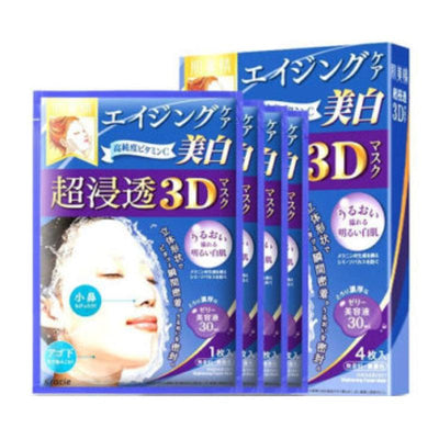 Kracie Hadabisei Mặt Nạ 3D Chống Lão Hóa 30ml x 4 Miếng