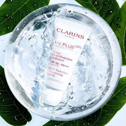 CLARINS UV Plus 5P アンチポリューション マルチプロテクション モイスチャライジング スクリーン SPF50 PA+++ (2色) 30ml