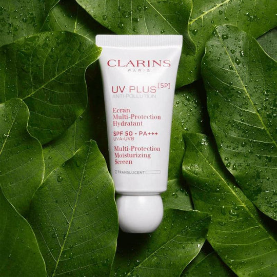 CLARINS UV Plus 5P アンチポリューション マルチプロテクション モイスチャライジング スクリーン SPF50 PA+++ (2色) 30ml