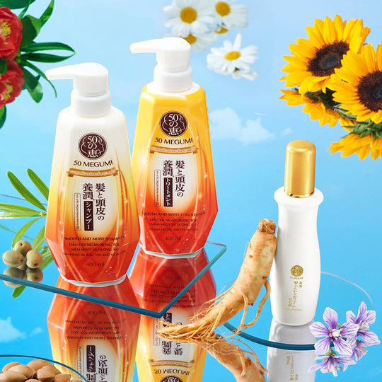 50 MEGUMI Dầu Gội Ngăn Ngừa Rụng Tóc Giúp Tóc Mềm Mượt Và Dưỡng Ẩm Anti-Hair Loss Shampoo 400ml