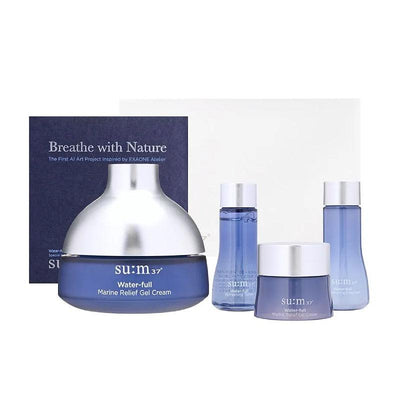 SU:M37 Water-full Marine Relief Crème Gel Édition limitée (Crème 120 ml + Échantillon x 3)