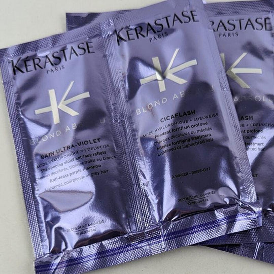KERASTASE Blond Absolu Bain Ultra-Violet & Cicaflash Set (Shampoo 10ml + Conditioner 10ml) - LMCHING Group Limited