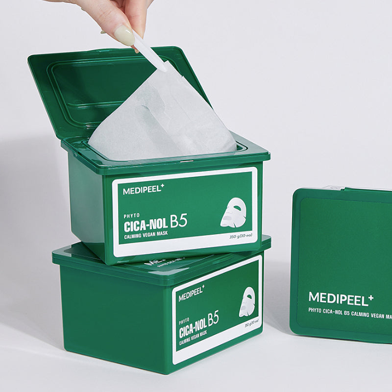 MEDIPEEL 韩国 植萃积雪草B5双酸小绿盒面膜 350g