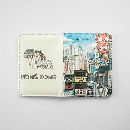 Why Not Hong Kong Hong Kong Sheung Wan Tram Passport Holder 1pc