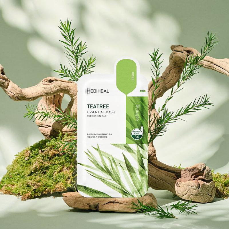 MEDIHEAL Tea Tree Essential Mask (Calming) 24ml x 10 - LMCHING Group Limited