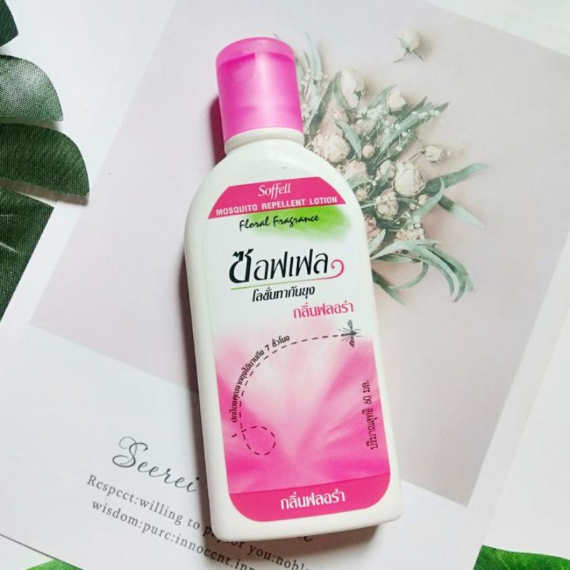SOFFELL Lotion Pengusir Nyamuk (Aroma Bunga) 60ml