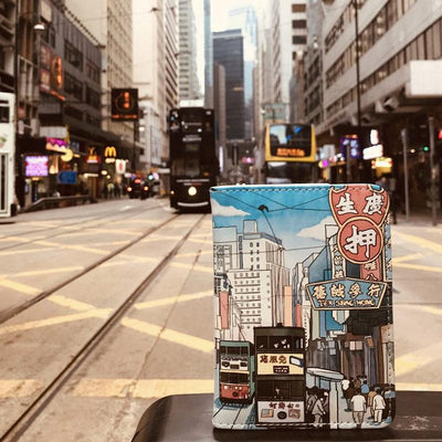 Why Not Hong Kong Hong Kong Sheung Wan Tram Passport Holder 1pc - LMCHING Group Limited