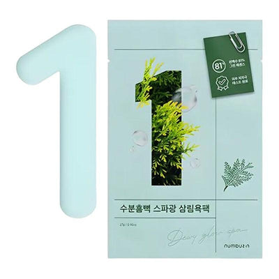 numbuzin 韩国 No.1 舒缓保湿SPA海藻面膜 4片