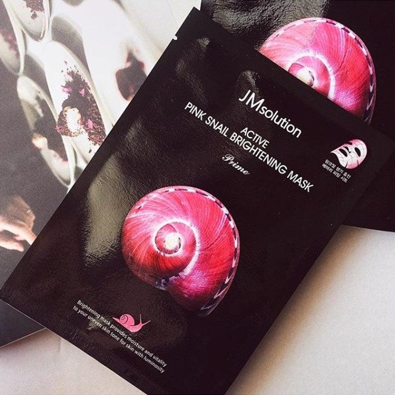 JMsolution Active Pink Snail Brightening Mask 30ml x 10 - LMCHING Group Limited