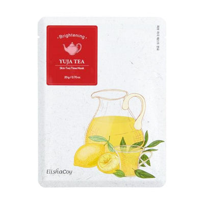ElishaCoy Skin Tea Time Mask Yuja Tea 20g x 10