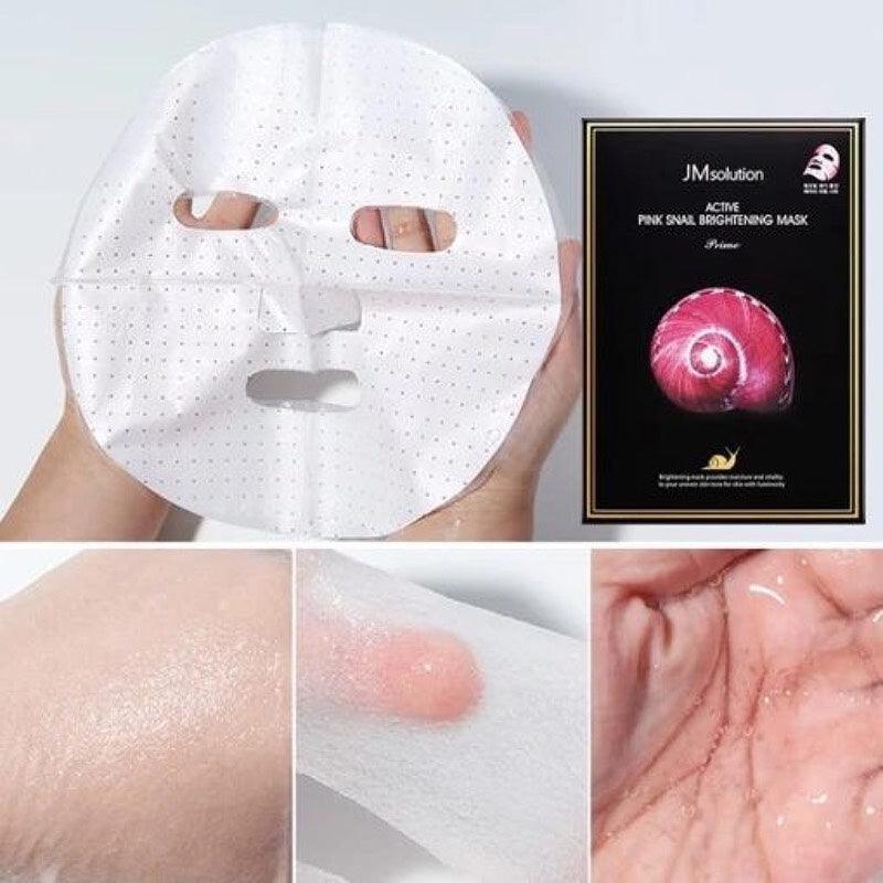JMsolution Active Pink Snail Brightening Mask 30ml x 10 - LMCHING Group Limited