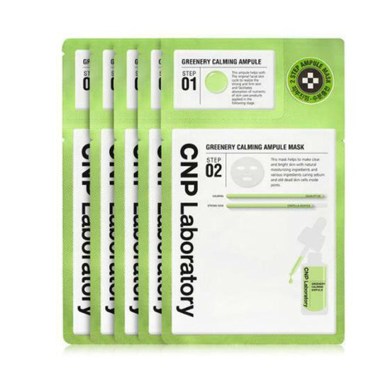 CNP Laboratory Greenery Calming Ampule 2 Step Mask 25ml x 5pcs