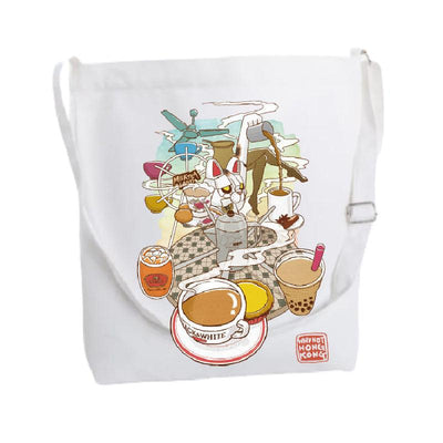 Why Not Hong Kong The Meochemist MilkTeaLand Tote Bag (Adjustable Strap) 1pc