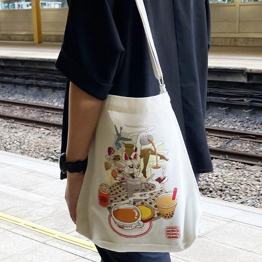 Why Not Hong Kong The Meochemist MilkTeaLand Tote Bag (Adjustable Strap) 1pc - LMCHING Group Limited