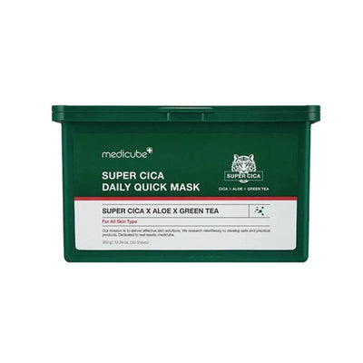 medicube Mặt Nạ 60 Giây Làm Dịu Cấp Ẩm Super Cica Daily Quick Mask 300g / 30 Miếng