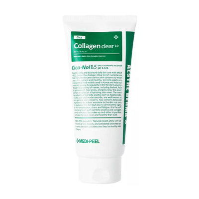 Коллагеновая пенка для умывания Medi-Peel Green Cica Collagen Clear 2.0 с CICA-комплексом