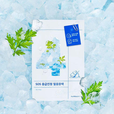 numbuzin No.4 Icy Soothing Sheet Mask 27ml x 4 - LMCHING Group Limited