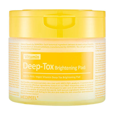 MEDIPEEL Miếng Bông Tẩy Trang Làm Sáng Da Vegan Vitamin Deep Tox Brightening Pad 70 Miếng/270ml