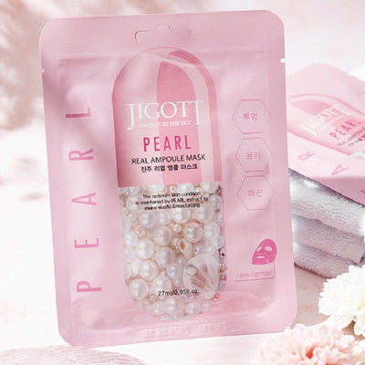 JIGOTT Pearl Real Ampoule Mask 27ml x 3 - LMCHING Group Limited