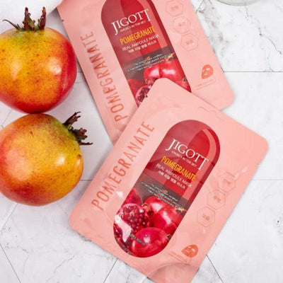 JIGOTT Pomegranate Real Ampoule Mask 27ml x 3 - LMCHING Group Limited
