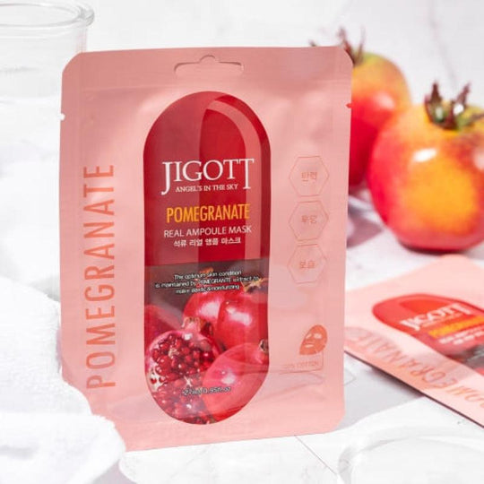 JIGOTT Pomegranate Real Ampoule Mask 27ml x 3 - LMCHING Group Limited