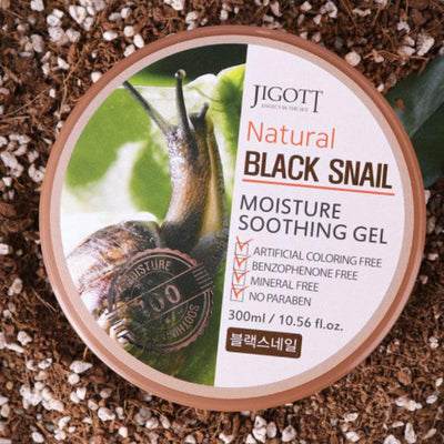 JIGOTT Natural Black Snail Moisture Soothing Gel 300ml
