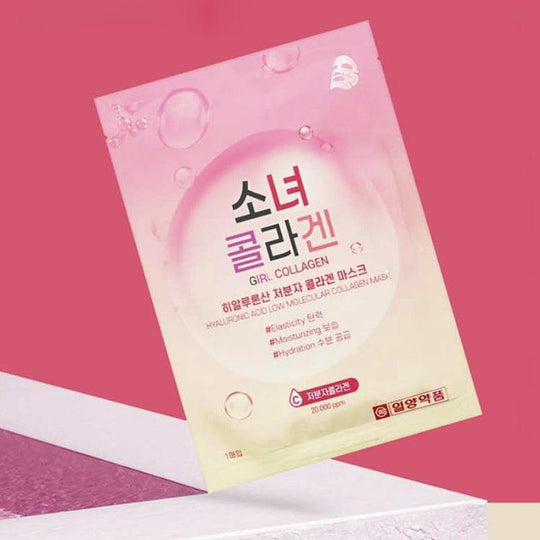 IL-YANG PHARM. Girl Collagen Hyaluronic Acid Low Molecular Collagen Mask 25ml x 10 - LMCHING Group Limited