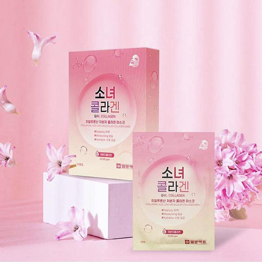 IL-YANG PHARM. Girl Collagen Hyaluronic Acid Low Molecular Collagen Mask 25ml x 10 - LMCHING Group Limited