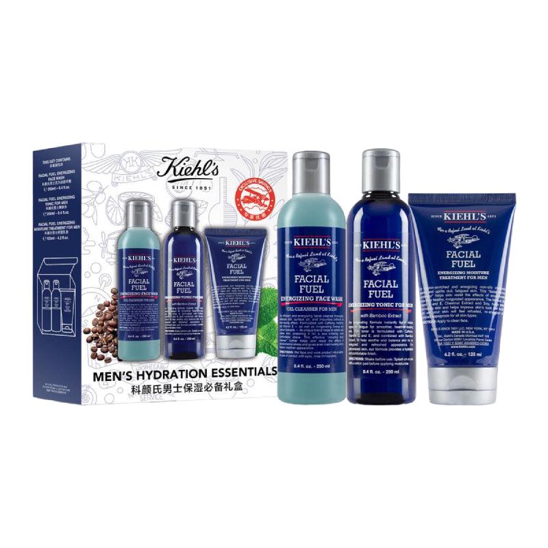 Kiehl's Men's Hydration Essentials Set (Face Wash 250ml + Toner 250ml + Cream 125ml) - LMCHING Group Limited