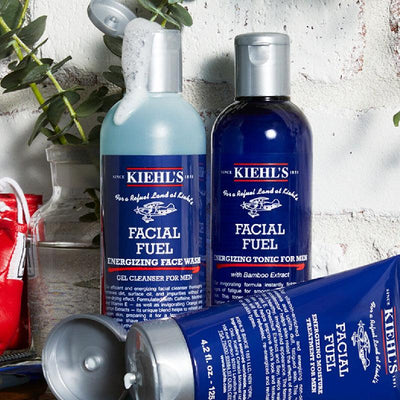 Kiehl's Men's Hydration Essentials Set (Face Wash 250ml + Toner 250ml + Cream 125ml)