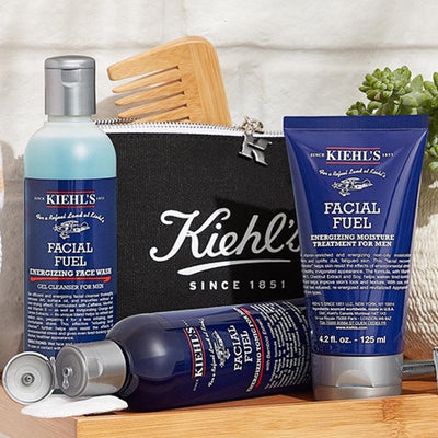 Kiehl's Men's Hydration Essentials Set (Face Wash 250ml + Toner 250ml + Cream 125ml) - LMCHING Group Limited