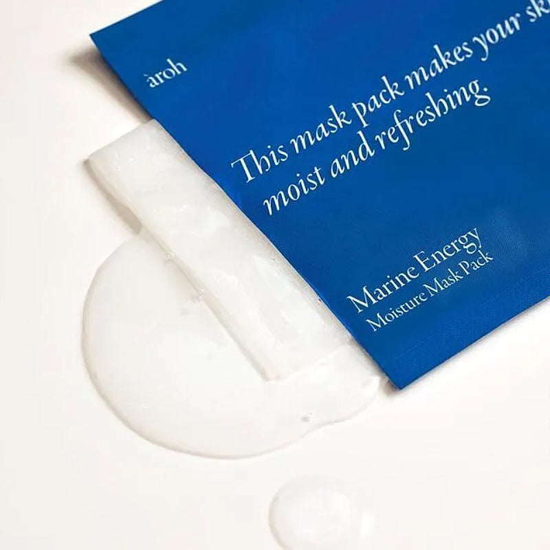 aroh Marine Energie feuchtigkeitsspendende Maske Pack (für trockene Haut) 25ml x 10