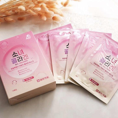 IL-YANG PHARM. Girl Collagen Hyaluronic Acid Low Molecular Collagen Mask 25ml x 10 - LMCHING Group Limited