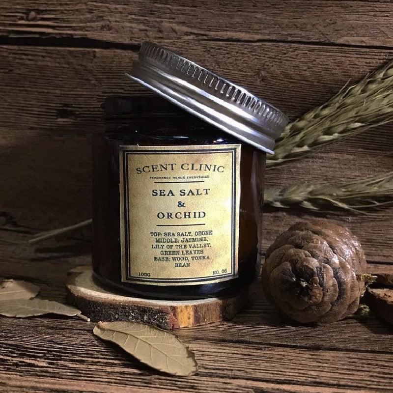 SCENT CLINIC No.6 Sea Salt & Orchid Soy Wax Scented Candle 100g - LMCHING Group Limited