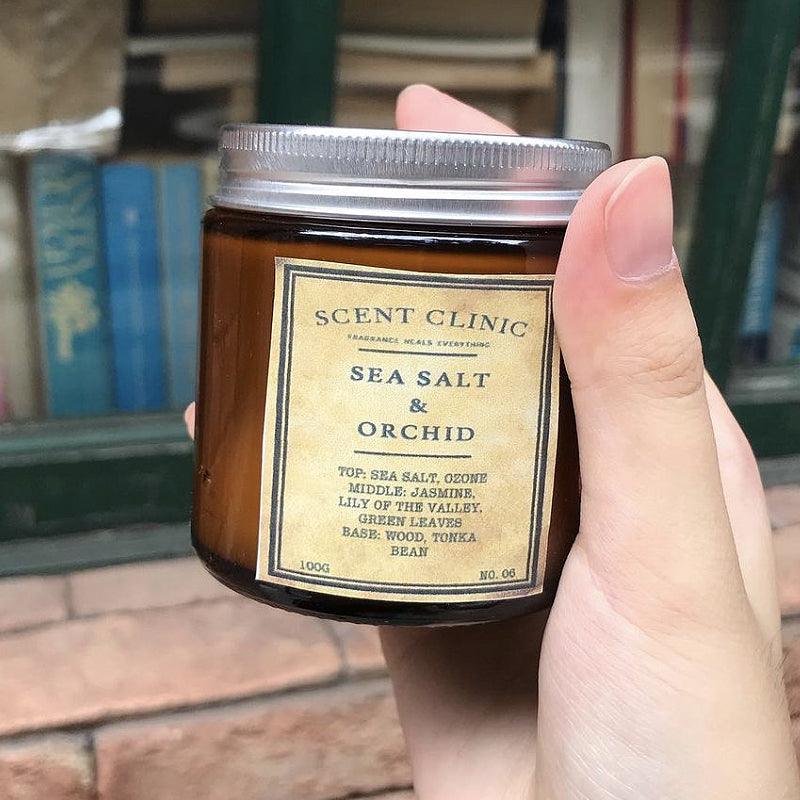 SCENT CLINIC No.6 Sea Salt & Orchid Soy Wax Scented Candle 100g - LMCHING Group Limited