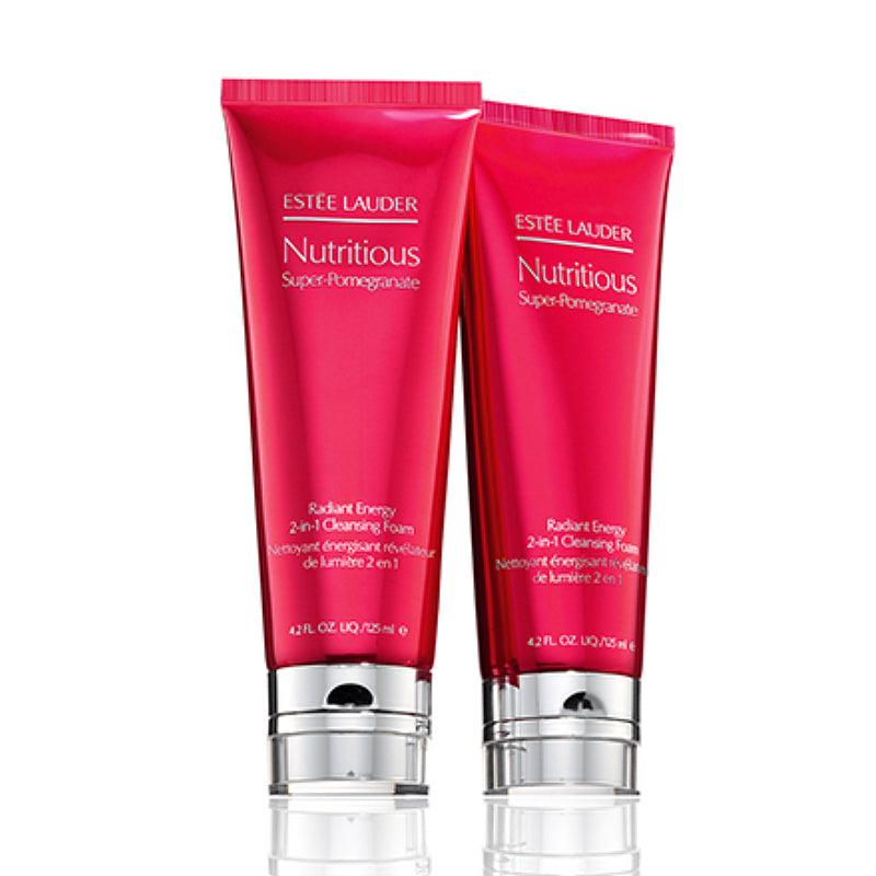 ESTEE LAUDER Nutritious Super-Pomegranate Radiant Energy 2 In 1 Cleansing Foam Set 125ml x 2 - LMCHING Group Limited