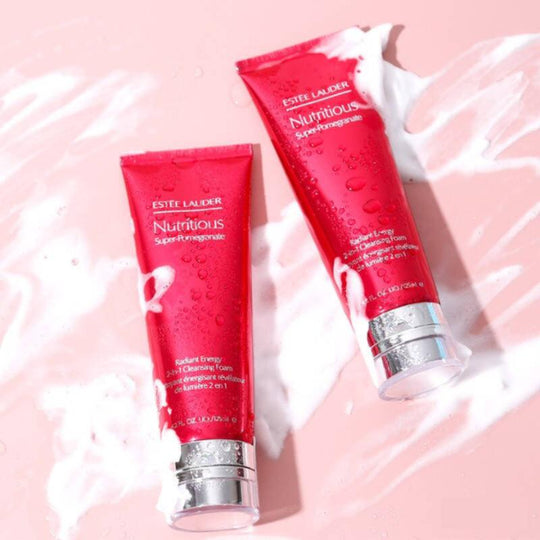 ESTEE LAUDER Nutritious Super-Pomegranate Radiant Energy 2 In 1 Cleansing Foam Set 125ml x 2 - LMCHING Group Limited